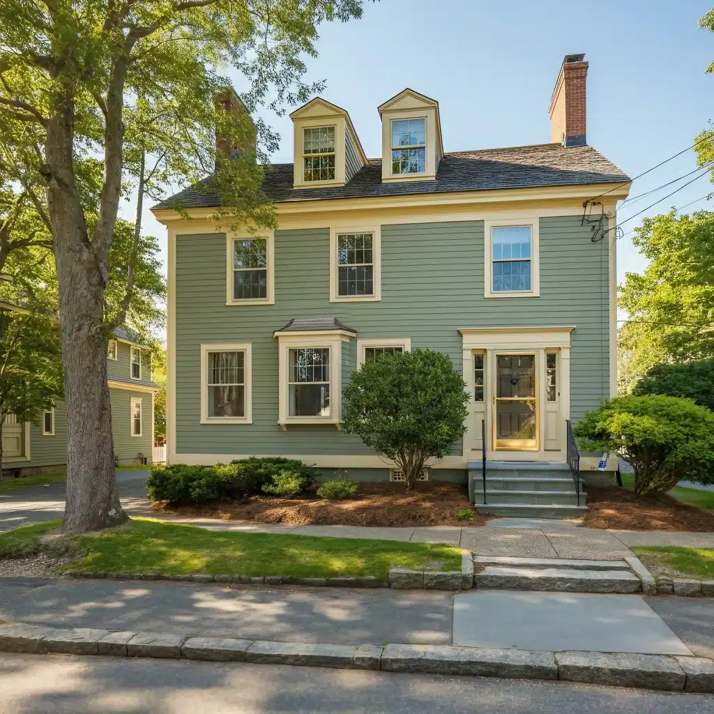 Colonial Style Home that used Best exterior Colors for the Pacific Northwest